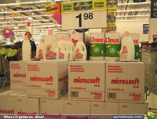 Linux and Microsoft Detergent