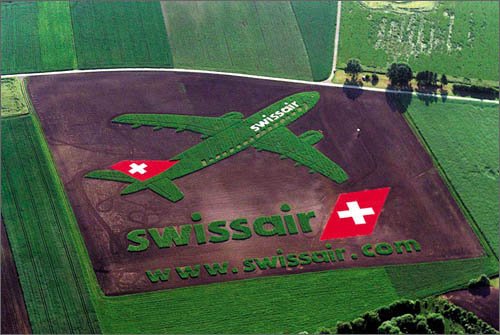 Swiss Air Fieldvertising