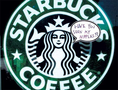 Starbucks - Have you seen my nipples - The Bubble Project