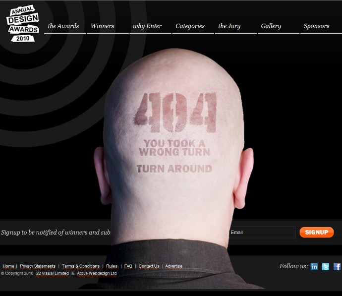 Creative 404 Page