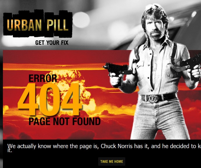 Chuck Norris 404 Page