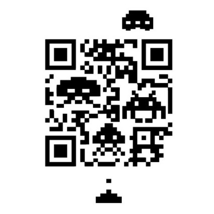 Space Invaders QR Code Shirt