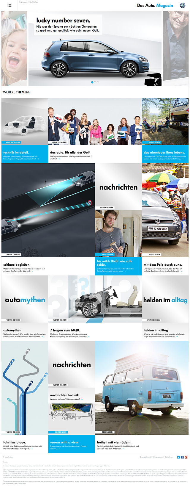 VW Das Auto Magazine Frontpage