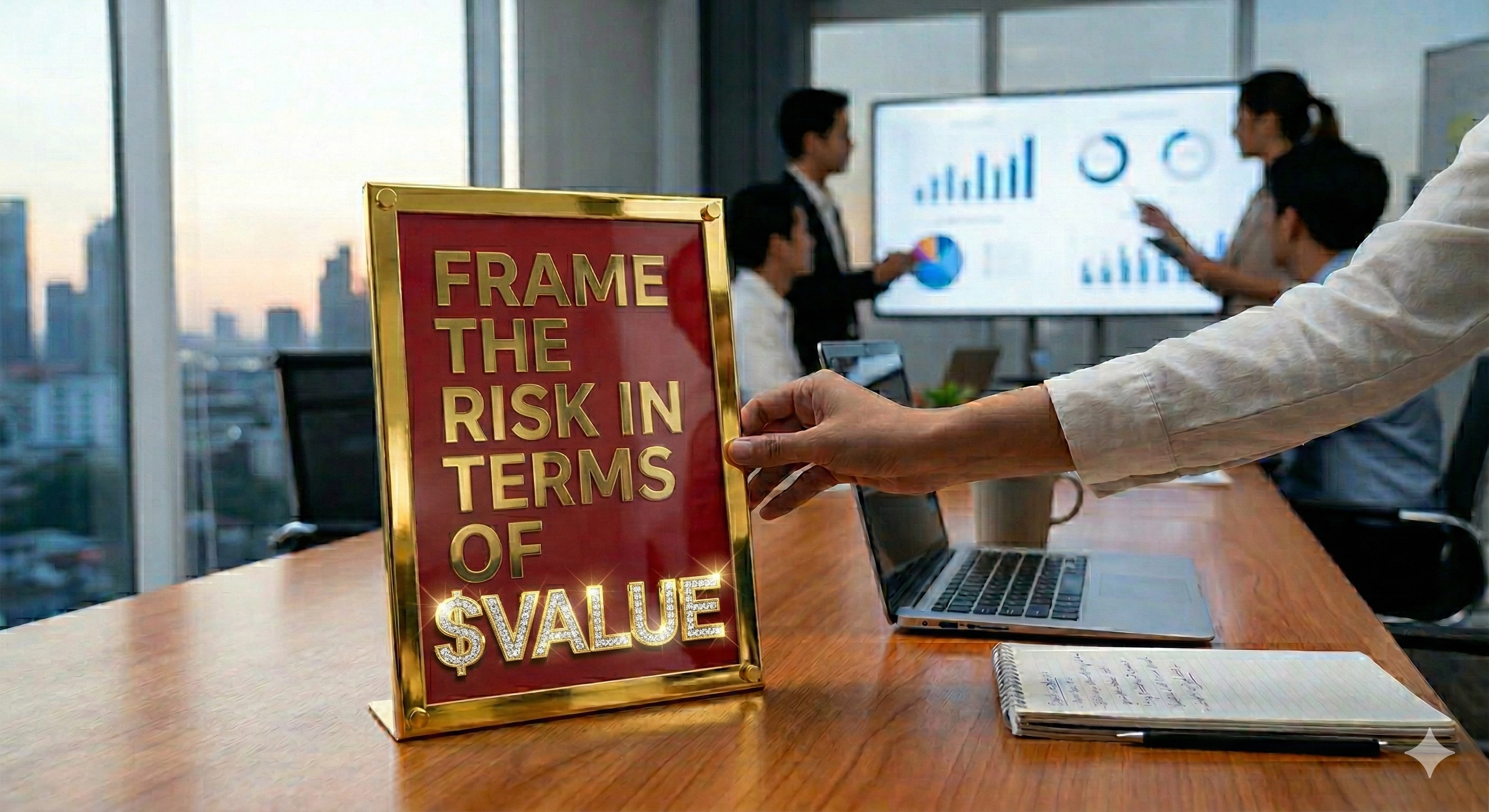 Frame the risk in terms of $value