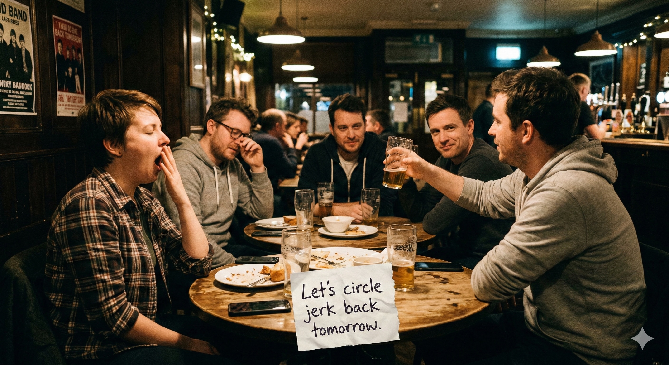 Let's circle jerk back tomorrow