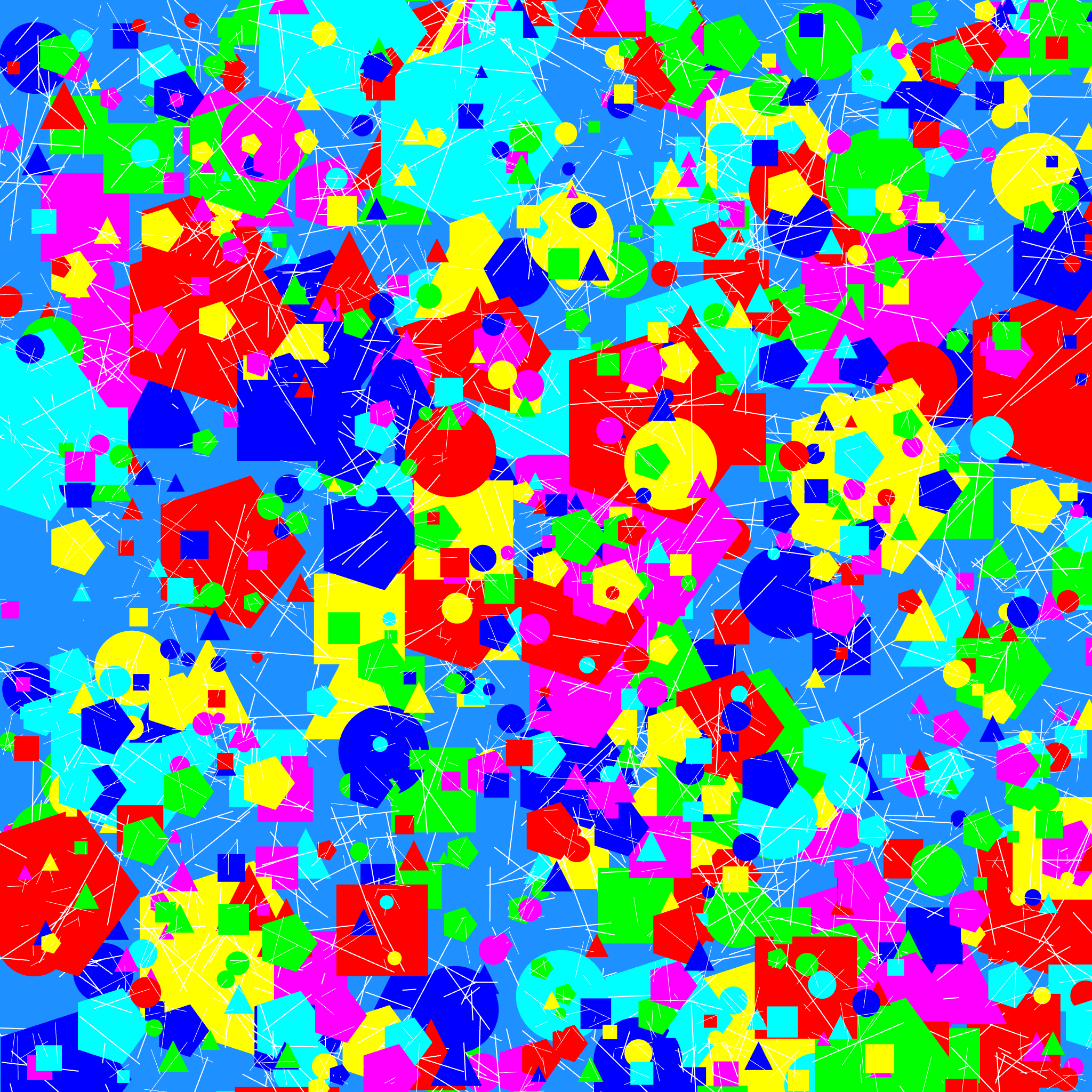 Colorama — geometric shapes and lines