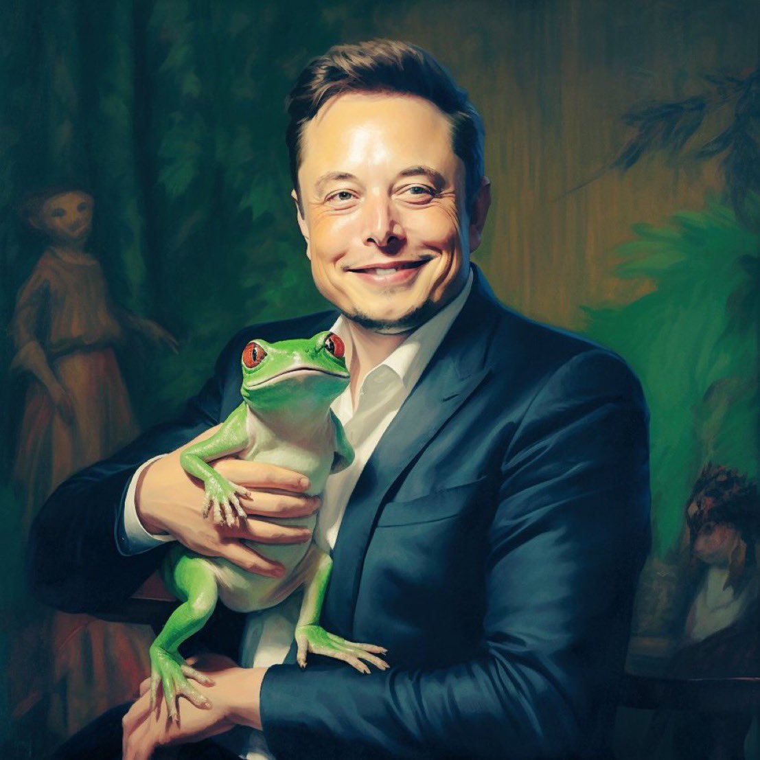 Elon Musk with Pepe
