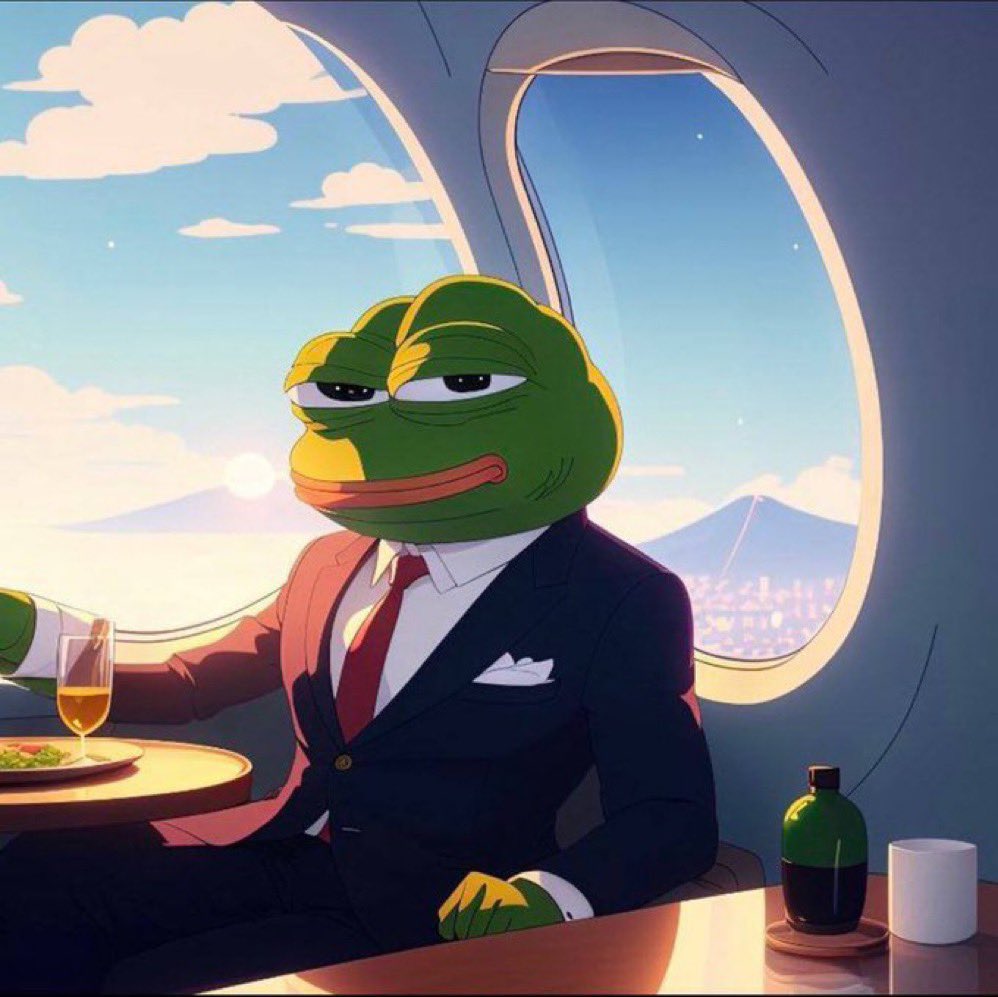 Pepe in an airplane