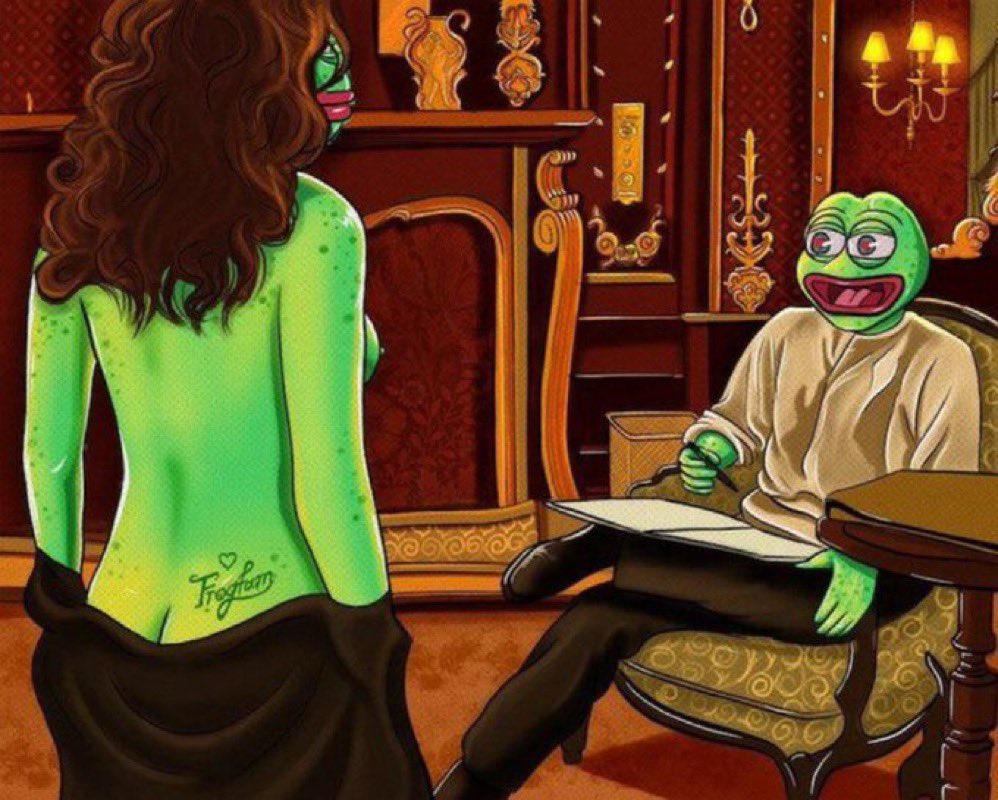 pepe with woman