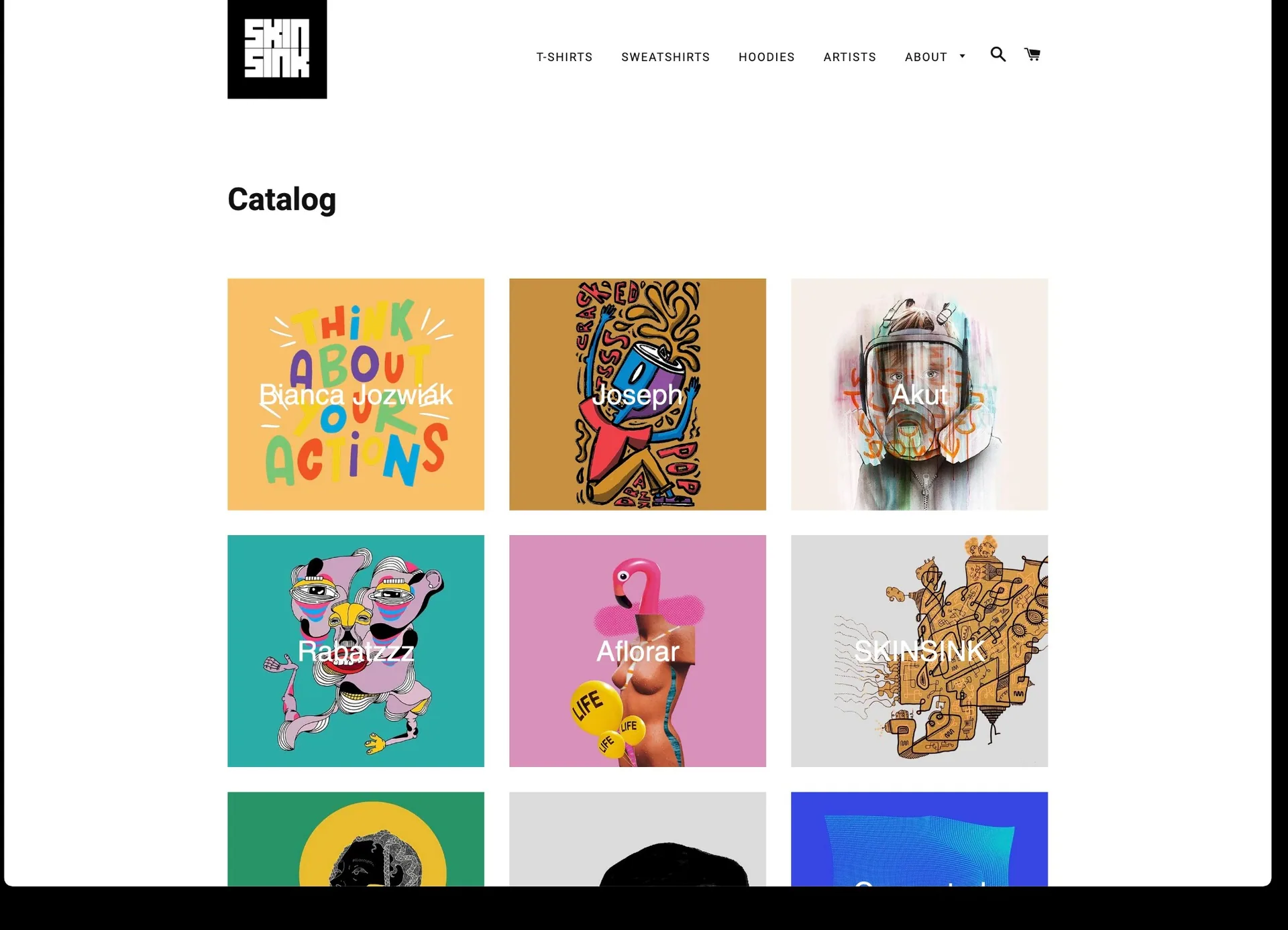 SKINSINK website