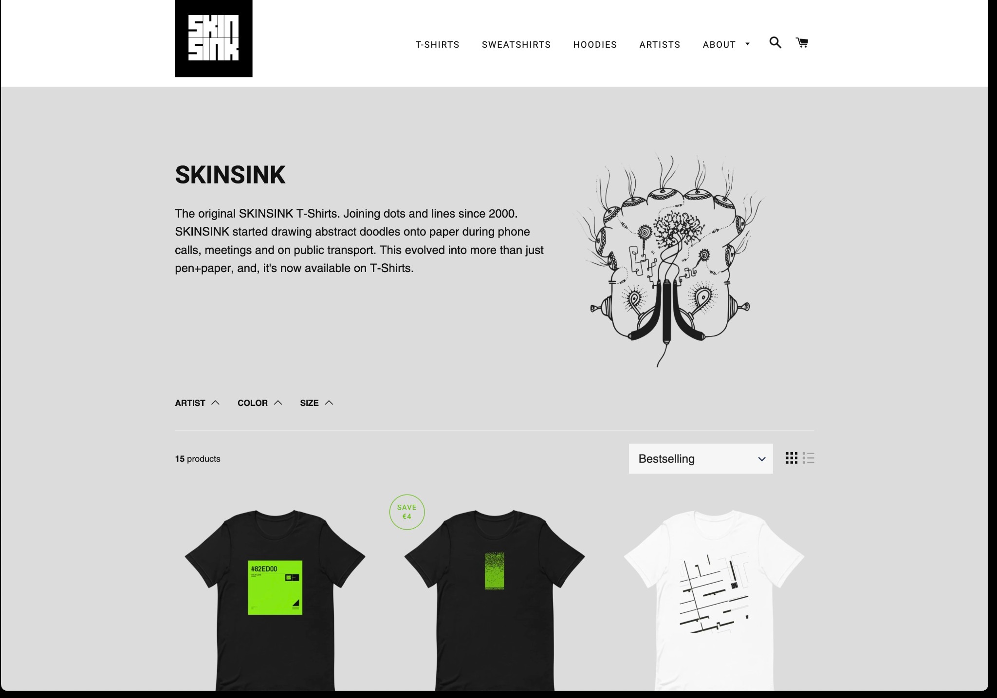 SKINSINK website