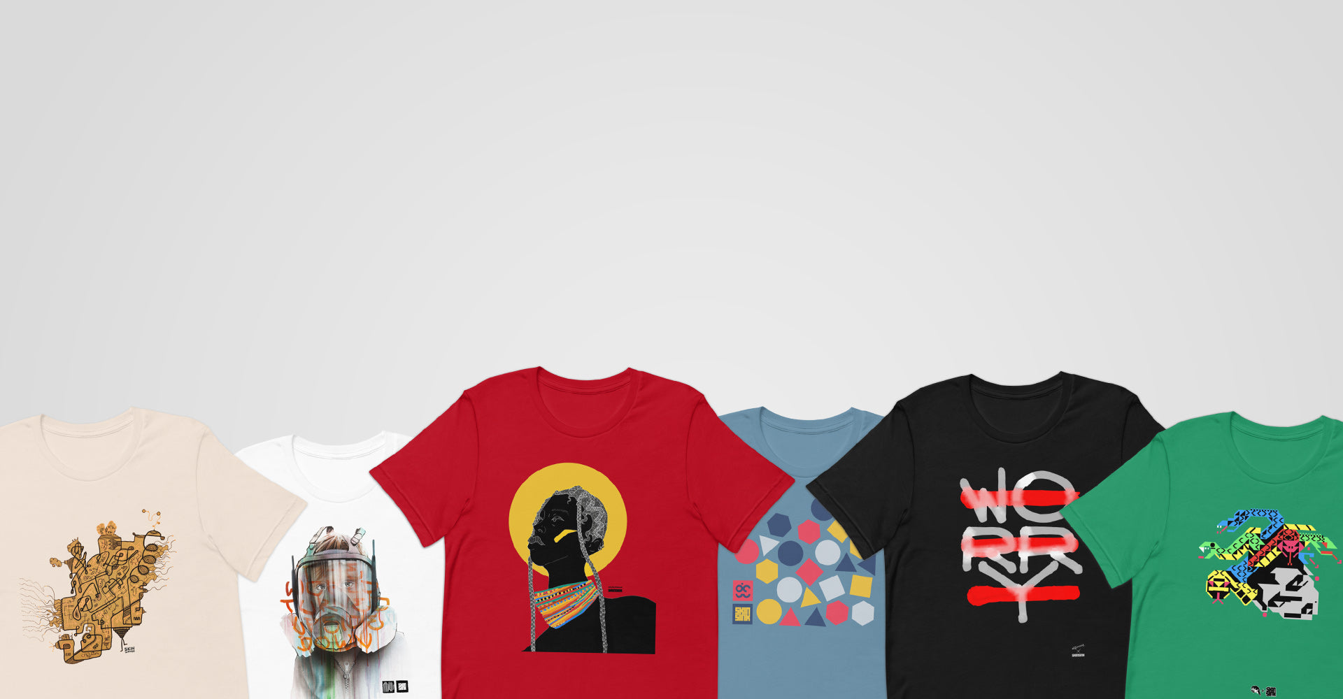 SKINSINK storefront — t-shirts