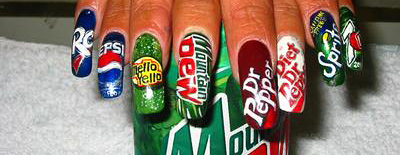 Branded Nails Image 2 - Mountain Dew, Dr. Pepper, Sprite, Pepsi